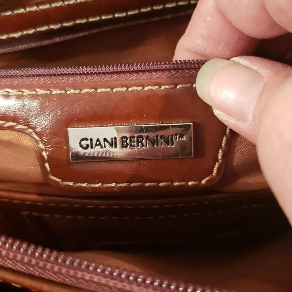 Giani Bernini Brown Stone Crossbody Shoulder Bag